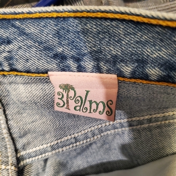 Levis by 3palms High Waisted Cropped Button Fly Cuffed - Picture 8 of 9